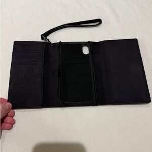 Rebecca Minkoff Black Phone Wallet Case